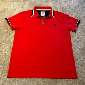 SOBK Straight Outta Brooklyn Mens Shirt Supreme Cotton Polo S/S Red Size LARGE
